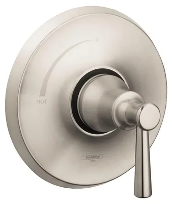 Image de Badarmatur, garniture de douche, largeur de 7 pouces, finition nickel brossé
