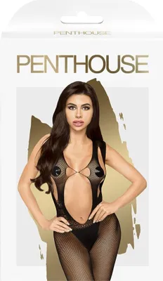 Zdjęcie produktu dla Penthouse Forbidden Fruit Bodystocking z wycieciem na plecach Black S-L