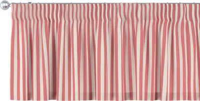Produktbild von Dekoria Kurzgardine mit Kräuselband, rot-ecru , 390 x 40 cm