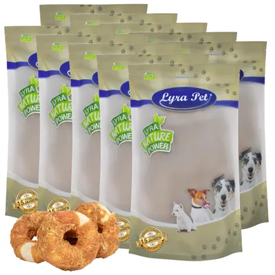 Produktbild von 10 kg Lyra Pet® Kauringe mit Hühnerbruststreifen