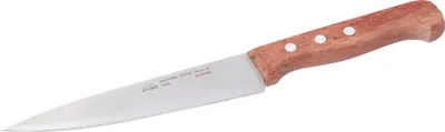 Produktbild von STUBAI Kochmesser mit Edelholzgriff, 160 mm, scharfes Küchenmesser aus Edelstahl, rostfrei, spülmaschinenfest