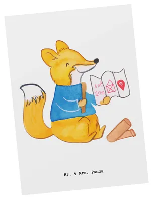 Produktbild von Mr. & Mrs. Panda Postkarte Bauzeichner Herz - Weiß - Geschenk, Fotokarte, Grußkarte, bildkarte, Postkarten, Ansichtskarten