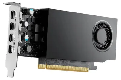 Obrázok produktu pre PNY VCNRTXA400-SB, RTX A400, 4 GB, GDDR6, 64 bit, 5120 x 2880 px, PCI Express x8 4.0