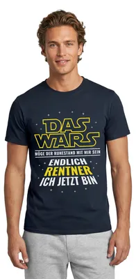 Produktbild von Spreadshirt Endlich Rentner Lustiger Ruhestand Spruch Männer T-Shirt, XXL, Navy