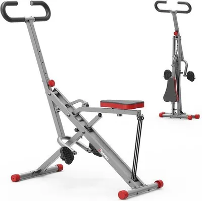 Productafbeelding van Full Body Squatmachine met Weerstandsbanden - Opvouwbare Fitnessmachine voor Thuis
