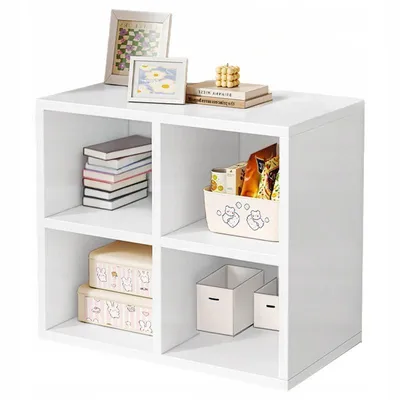 Image de Commode modulaire ouverte blanche, style Loft scandinave