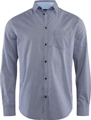 Produktbild von Stooker Men HUGH Herren Langarmhemd Regular Fit XXL lightblue minmal aop