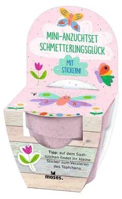 Produktbild von Mini-Anzuchtset mit Stickern Frühlingswiese