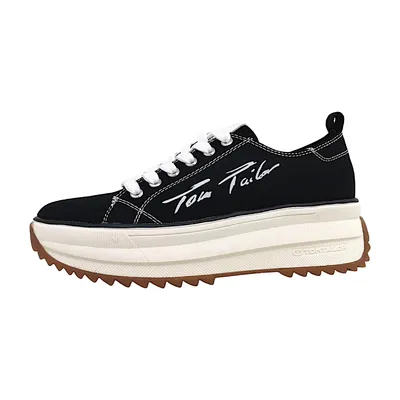 Produktbild von Tom Tailor  Damenschuhe Leinenschuh Schwarz Freizeit, Schuhgröße:40 EU