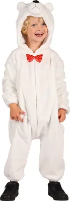 Produktbild von Eisbär Babykostüm | Weißer Overall mit Kapuze Größe: 86