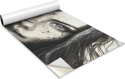 Zdjęcie produktu dla Folia samoprzylepna - Okleina meblowa - Dekoracyjna - Do mebli - Tapeta - Naklejka - Folia - Kobieta z pióropuszem - 100 x 50 cm