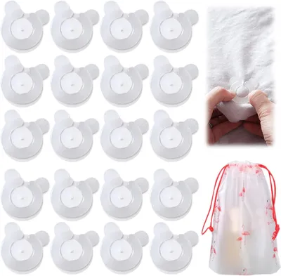 Immagine prodotto di Fermagli per copripiumini, confezione da 20 pezzi, antiscivolo, con sacchetto portaoggetti, per coperte e piumoni
