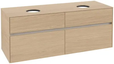 Image de Villeroy & Boch Collaro Meuble sous-lavabo, pour 2 lavabos, 1400x548x500mm, C04800VJ