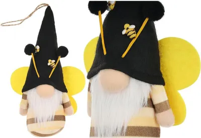 Produktbild von Gnom Biene Schwarz 20cm Anhänger Frühlingsdekoration