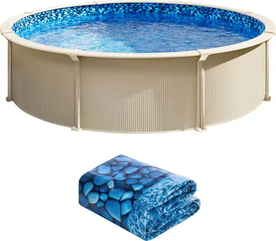 Produktbild von SucceBuy 30 Fuß runde Überlapp-Poolfolie – geeignet für Pools mit 54 Zoll Wandhöhe