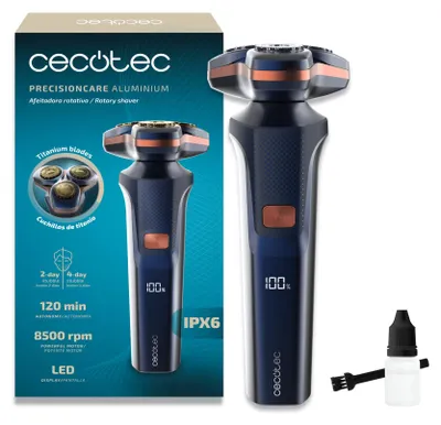 Obrázok produktu pre Cecotec PrecisionCare, Čierna, Modrá, Nerezová oceľ, 8500 ot/min, LED, Batérie, 120 min