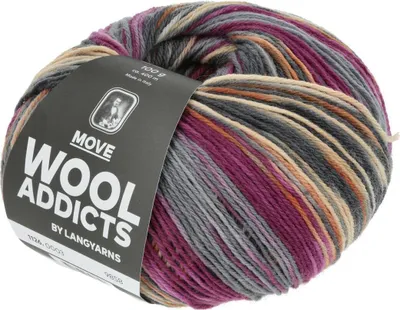 Produktbild von Lang Yarns - Move 0003 grau violett orange