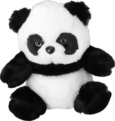 Image de Peluche panda anti-stress Douce et mignonne Peluche Noir et blanc pour chambre à coucher Salle de jeux Type A