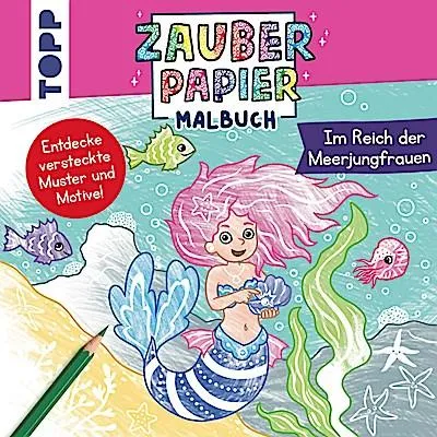 Immagine prodotto di Libro da colorare con carta magica: Nel regno delle sirene
