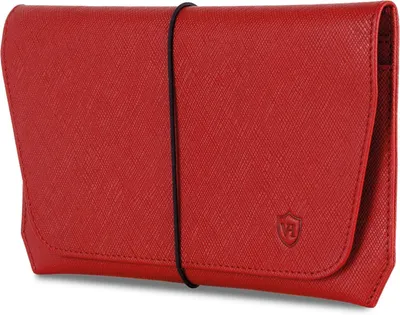 Produktbild von Reisepasshülle aus Nappaleder mit RFID NFC Schutz, Passport Organizer mit Kartenfächern für 4 Karten, Travel Wallet für Damen und Herren