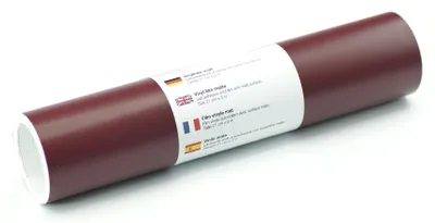 Produktbild von Kreativplotter Vinylfolie matt BORDEAUX 21x300 cm