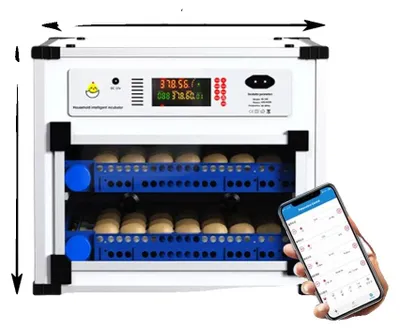Produktbild von Eierbrüter, große Kapazität, doppelte Stromversorgung, 136 Ei AC220V&DC12V