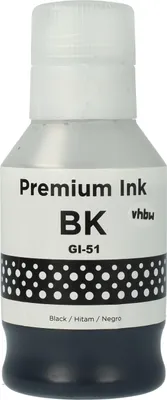 Produktbild von vhbw Nachfülltinte kompatibel mit Canon Pixma G 3460, G 1420, G 1460, G 2470, G 3420, G 2420, G 2460 Drucker - Refilltinte Dye Schwarz, 135ml