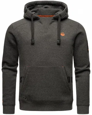 Produktbild von Stone Harbour Herren Kapuzenpullover Longsleeve Pulli Hoodie Sweater Funny Finch Dunkelgrau Gr. 46 - S