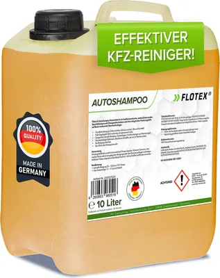 Produktbild von Flotex Autoshampoo Konzentrat, 10L Auto Car Shampoo Lack Schaum Reiniger