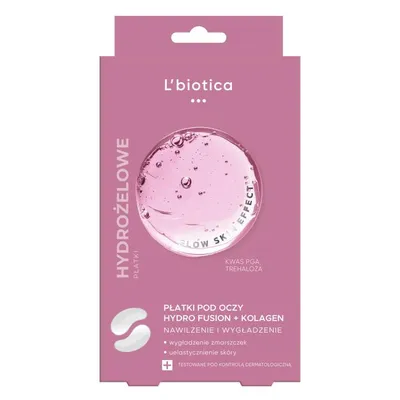 Zdjęcie produktu dla L'Biotica PHF Kolagen Nawilżenie & Wygładzenie Hydrożelowe Płatki pod oczy, 1 para