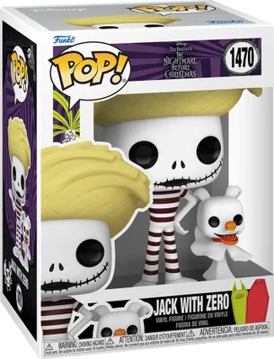 Produktbild von The Nightmare before Christmas - Jack with Zero 1470 - Funko Pop! Vinyl Figur