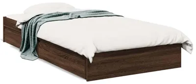 Produktbild von vidaXL Bettgestell mit Schubladen Braun Eichen-Optik 75x190 cm