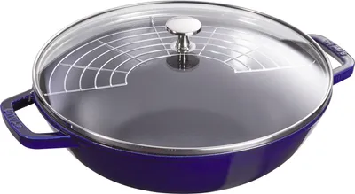Produktbild von Staub WOK 30cm Gusseisen Rund Dunkelblau