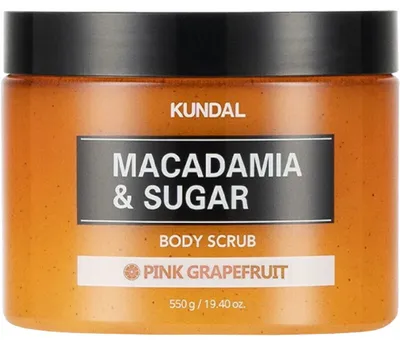 Immagine prodotto di Kundal Macadamia&Sugar Body Scrub - Scrub naturale per il corpo con fragranza PINK GRAPEFRUIT - 550 g