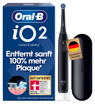 Produktbild von Oral-B iO SERIE 2, Erwachsener, Vibrierende Zahnbürste, Schwarz, Akku, 175 mm, 249 mm