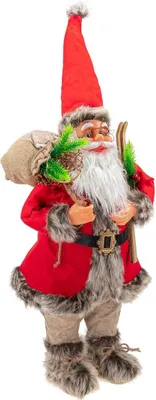 Produktbild von LED Weihnachtsmann Figur mit warm-weißen Lichtern beleuchtet, Höhe der Dekofigur ca. 60 cm