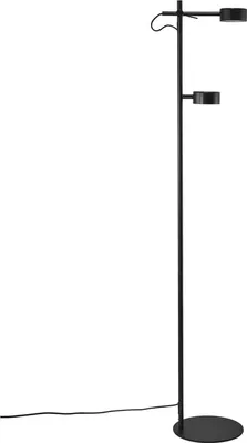 Produktbild von Clyde Stehlampe Leselampe Ø 8,5 cm mit Moodmaker Dimmer Schwarz