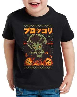 Produktbild von style3 Christmas Broccozilla T-Shirt für Kinder