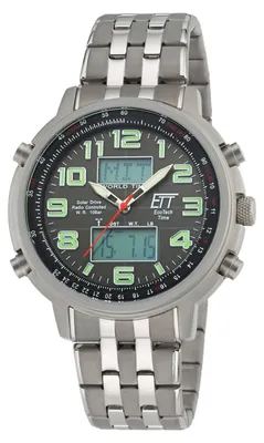Produktbild von ETT Herrenuhr EGS-11302-22M, Funk, Solar, analog-digital, Chronograph, Edelstahl