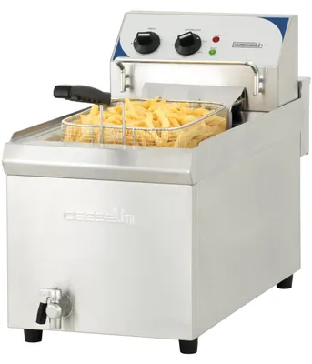 Productafbeelding van Elektrische friteuse met afvoerkraan, 10 liter, hoog rendement - Casselin