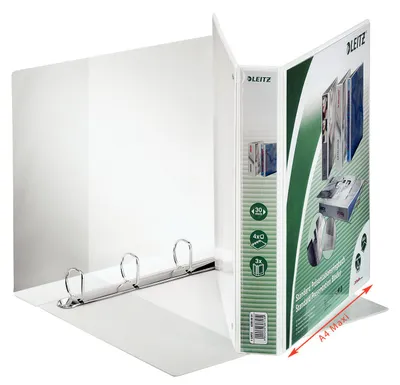 Produktbild von Ringbuch A4 4 Ringe 30mm weiß Packung mit 6 Stück