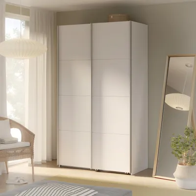 Productafbeelding van Forte SOPHISTISPACE Garderobekast 120, Moderne kast met 2 schuifdeuren, hout