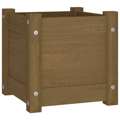 Produktbild von vidaXL Pflanzkübel Honigbraun 31x31x31 cm Massivholz Kiefer