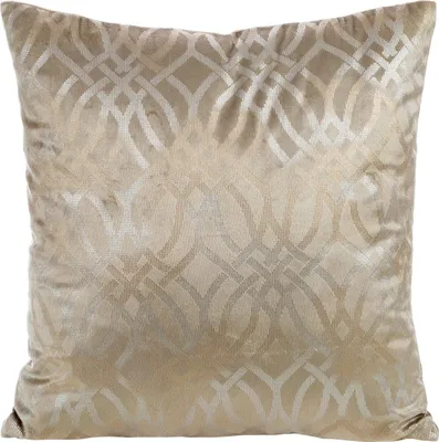 Image de EUROFIRANY | Housse de coussin - 40x40 cm - Glamour - Beige