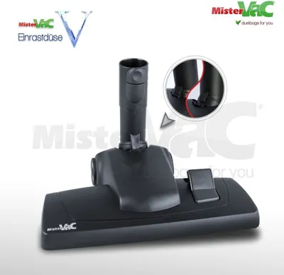 Produktbild von MisterVac Staubsaugerdüse Bodendüse Einrastdüse Ersatzdüse kompatibel mit Miele S 145