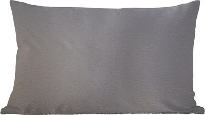 Produktbild von MuchoWow® Zierkissen Sofakissen Wohnzimmer Dekokissen 60x40 cm Leder - Strukturiert - Leder-Optik - Grau - Kopfkissen - Polster mit Foto