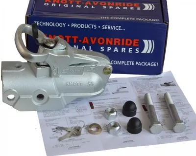 Produktbild von 1 x Knott - Avonride - Kugelkupplung - 3500kg - Ø 60mm - Bohrungen Ø 14,5mm
