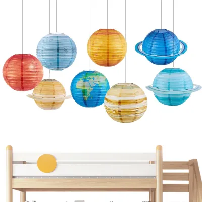 Productafbeelding van Set van 8 Papieren Lantaarns 25 cm