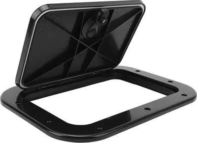 Obrázek produktu pro Přístupový poklop na palubu lodi s víkem ABS proti stárnutí nárazu Dveře do prostoru pro přívěs RV Yacht Camper Black