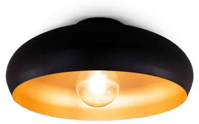 Produktbild von B.K.Licht BKL1269, 1 Glühbirne(n), E27, IP20, Schwarz, Gold